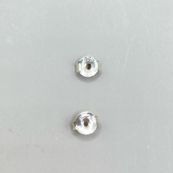 Pandora White Enamel Orchid Earrings - Picture 5 of 5